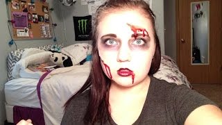 EASY ZOMBIE MAKEUP TUTORIAL | PrincessRae37 screenshot 2
