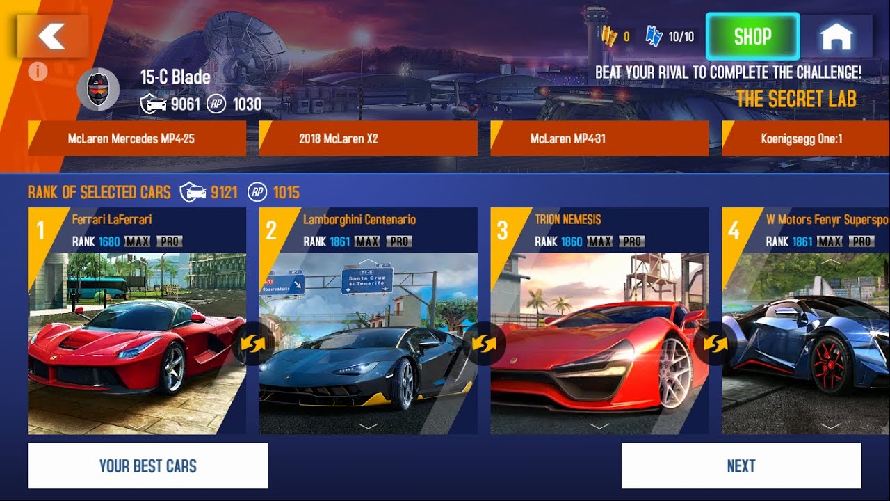 Asphalt 8: Gauntlet Mode Ferrari La Ferrari Challenge