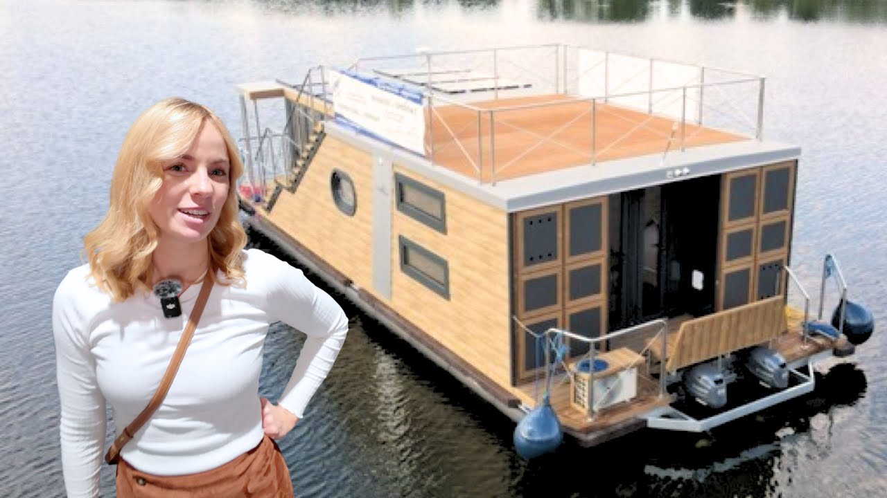 MINI HAUS zum WOHNEN AUF DEM WASSER 😱 Luxus Hausboot Campi 460 – Leben auf dem Wasser