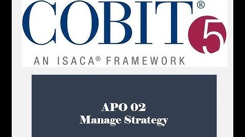 COBIT Processes - APO02 - Manage Strategy 1