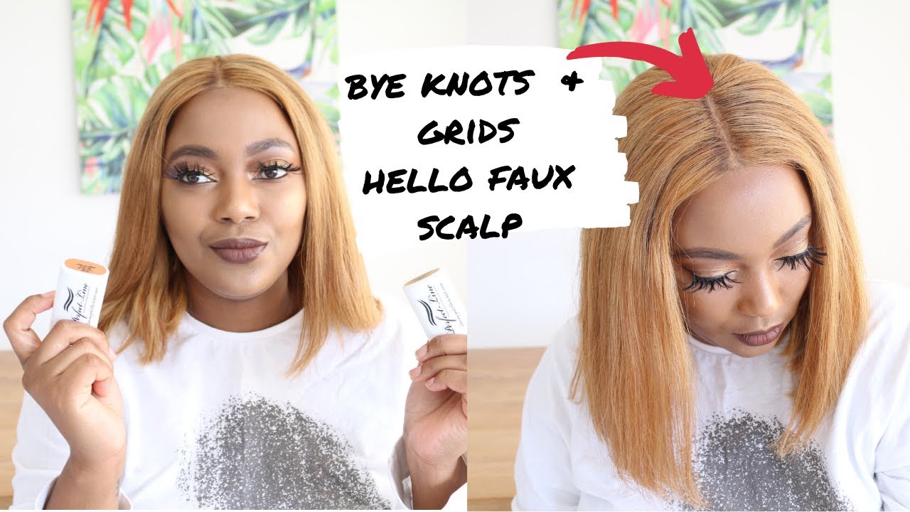 NEW FAKE SCALP METHOD, NO TINT/GLUE/CAP/BLEACH - PERFECT LINE LACE GRID  ERASER REVIEW 