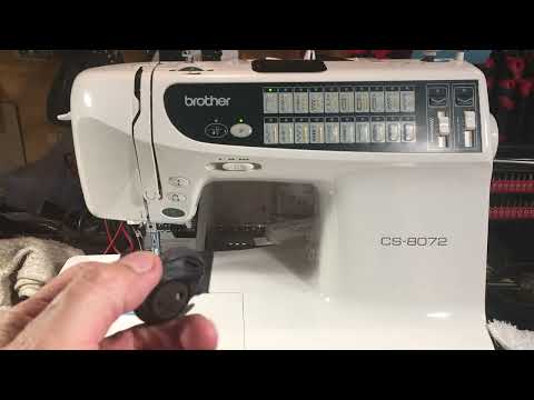 Video Thumbnail: Brother CS-8072 Jams & Nesting-Typical Malfunctions w/these drop-in plastic bobbin cases (Video 300)