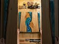 Raw Wood Meets Liquid Heaven: Turquoise Resin Galaxy Unveiled 🌌