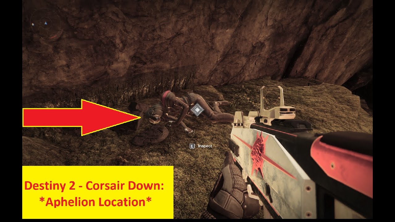 Destiny 2 Corsair Down Aphelion Location - YouTube
