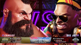 Street Fighter 6 - CEFCURITIBA (Zangief) vs Richter Masters (Dee Jay)