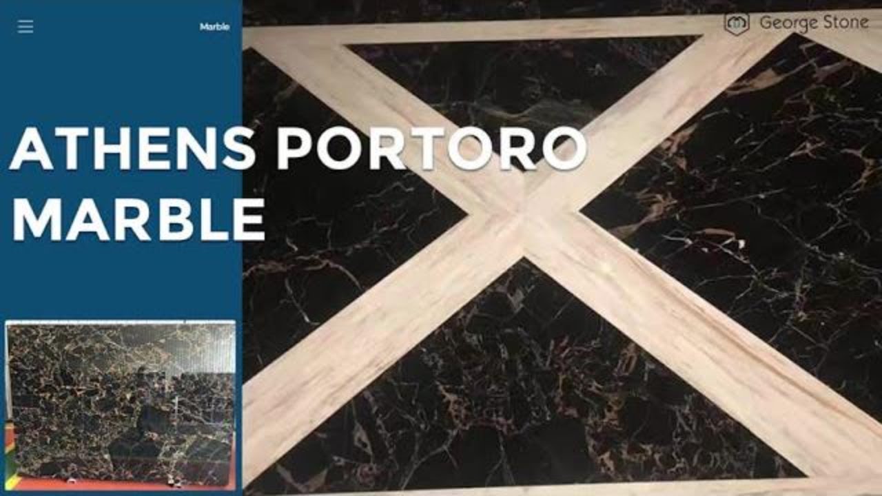 Athens Portoro Marble | Black Marble | Marble Supplier 