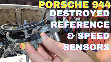 Porsche 944 -replacing the Destroyed reference and engine speed sensors.