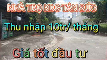 căn nhà trọ góc giá tốt cho nhà đầu tư ở đường 23a2 kdc tân đức | đức hòa