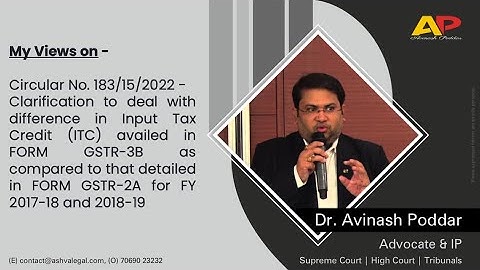 My Views on Circular No. 183/15/2022 dated 27.12.2022