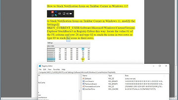 Stack Notification Icons in Taskbar Corner on Windows 11