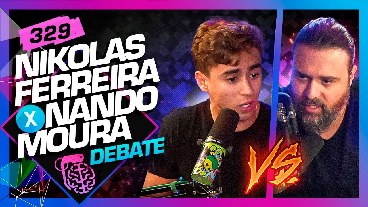 Debate político tenso: Nando Moura VS Nikolas Ferreira: ASSISTA