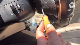 2011 BMW 535i steering wheel airbag removal