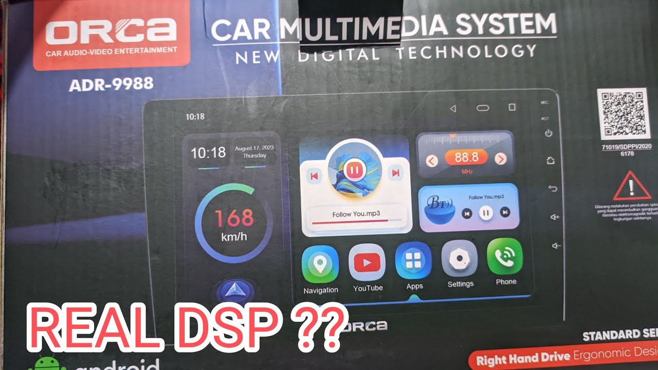 head unit android ORCA 4/128. DSP NYA FUNGSI GAKSIH ?