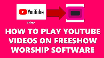 HOW TO FEATURE/PLAY YOUTUBE VIDEOS ON FREESHOW WORSHIP SOFTWARE  | FreeShow 1.4.1