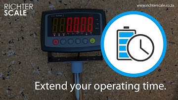How to set automatic power off on a Alpha 2 Weighing indicator