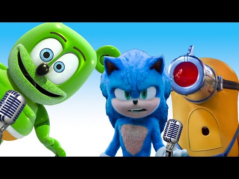 DESPICABLE ME 4 x SONIC THE HEDGEHOG 3 - Gummy Bear Meme Song (COVER)