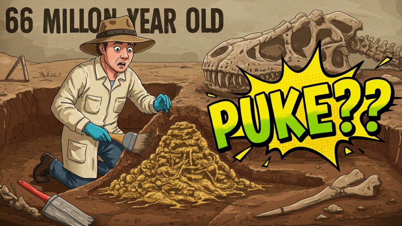 66 Million Year Old Puke?! What Fossilized Vomit Reveals About Dinosaurs!