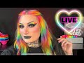 NEON Rainbow and BLACK Makeup 🌈 🖤