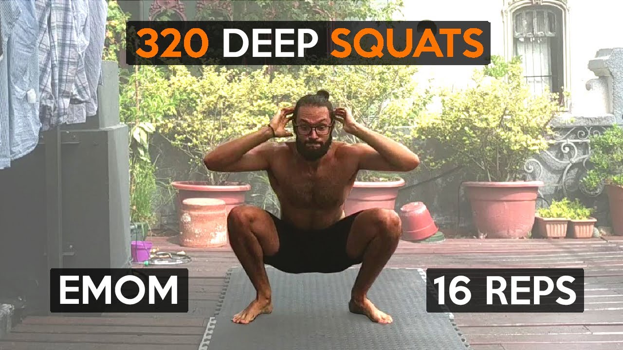 320 Squats | EMOM workout - YouTube
