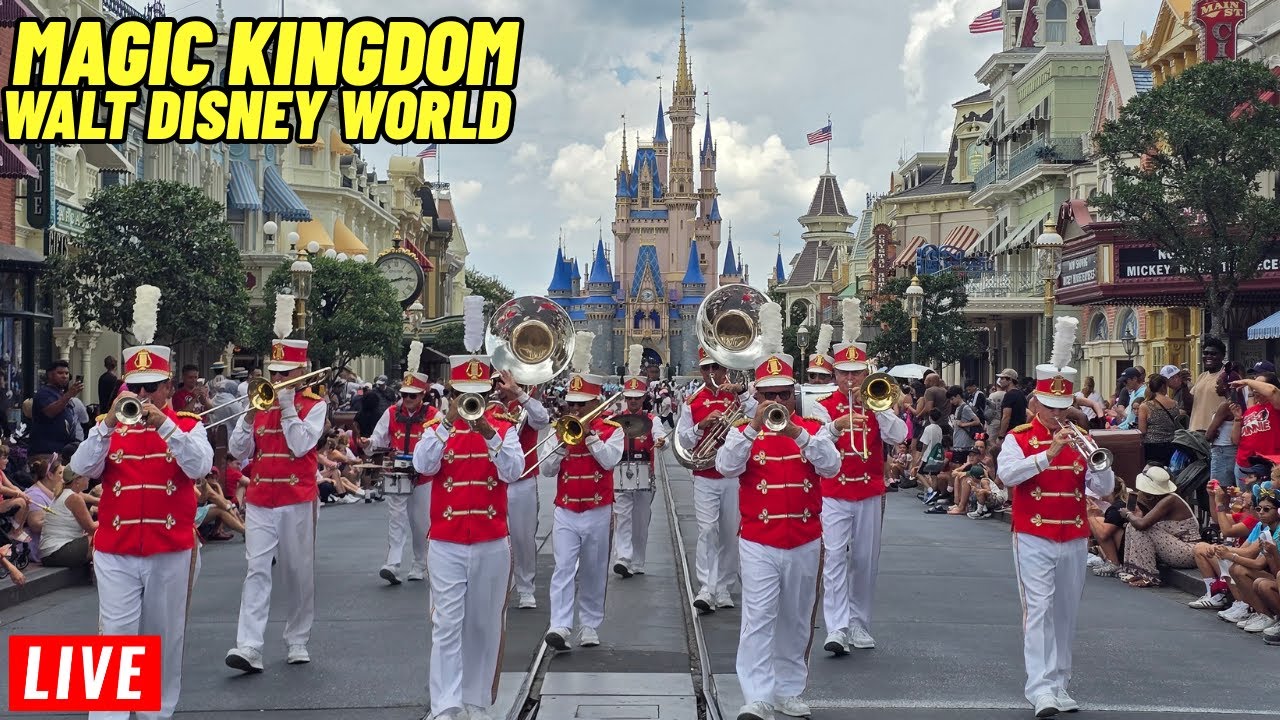 🔴LIVE: Magic Kingdom Sunday with rides, Starlight, Fireworks Walt Disney World 8/3/2025