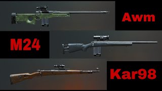 PUBG Mobile All Sniper rifles  Sounds with and without Suppressor screenshot 2