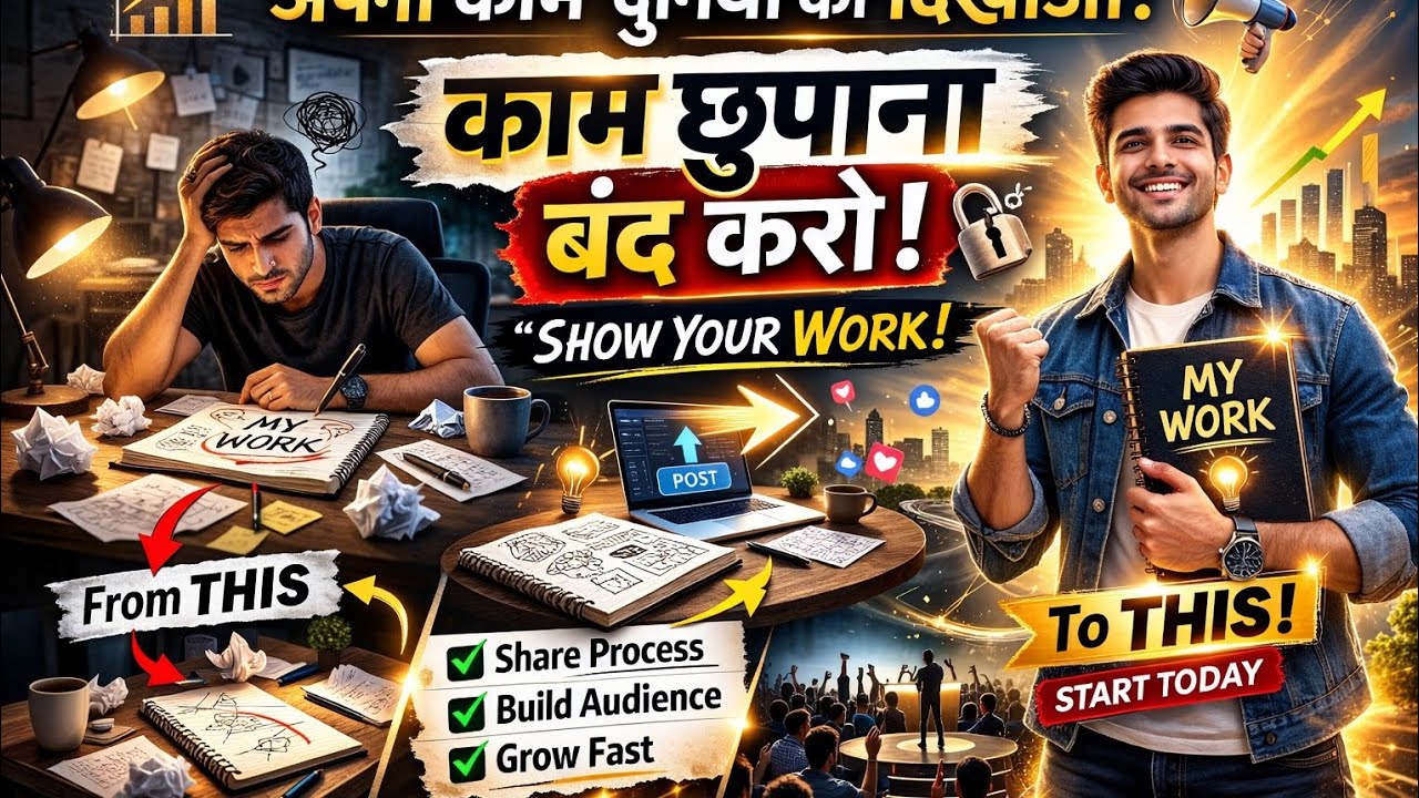 Talent से नहीं, Visibility से मिलती है Success | Show Your Work (Hindi Summary)