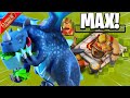 Maxing the King with the Beautiful Blue Dragons! - Clash of Clans