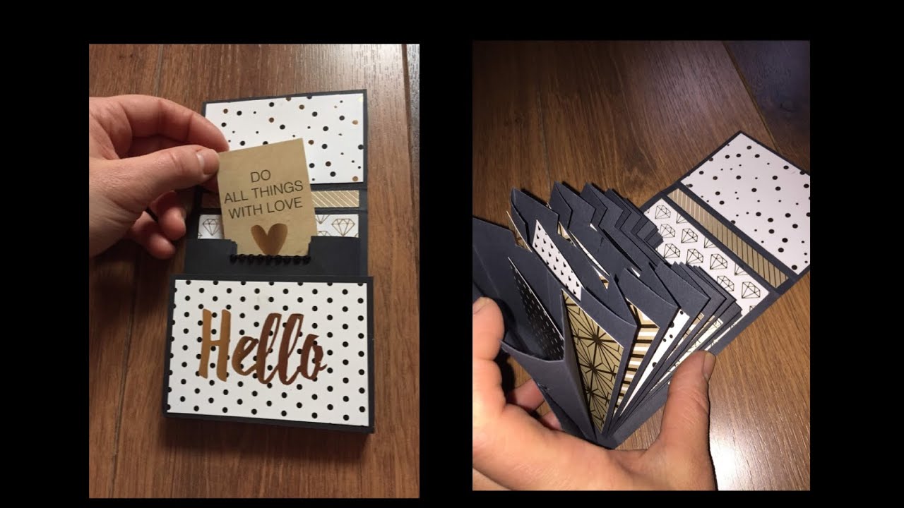 TUTO SCRAP Pochette HELLO