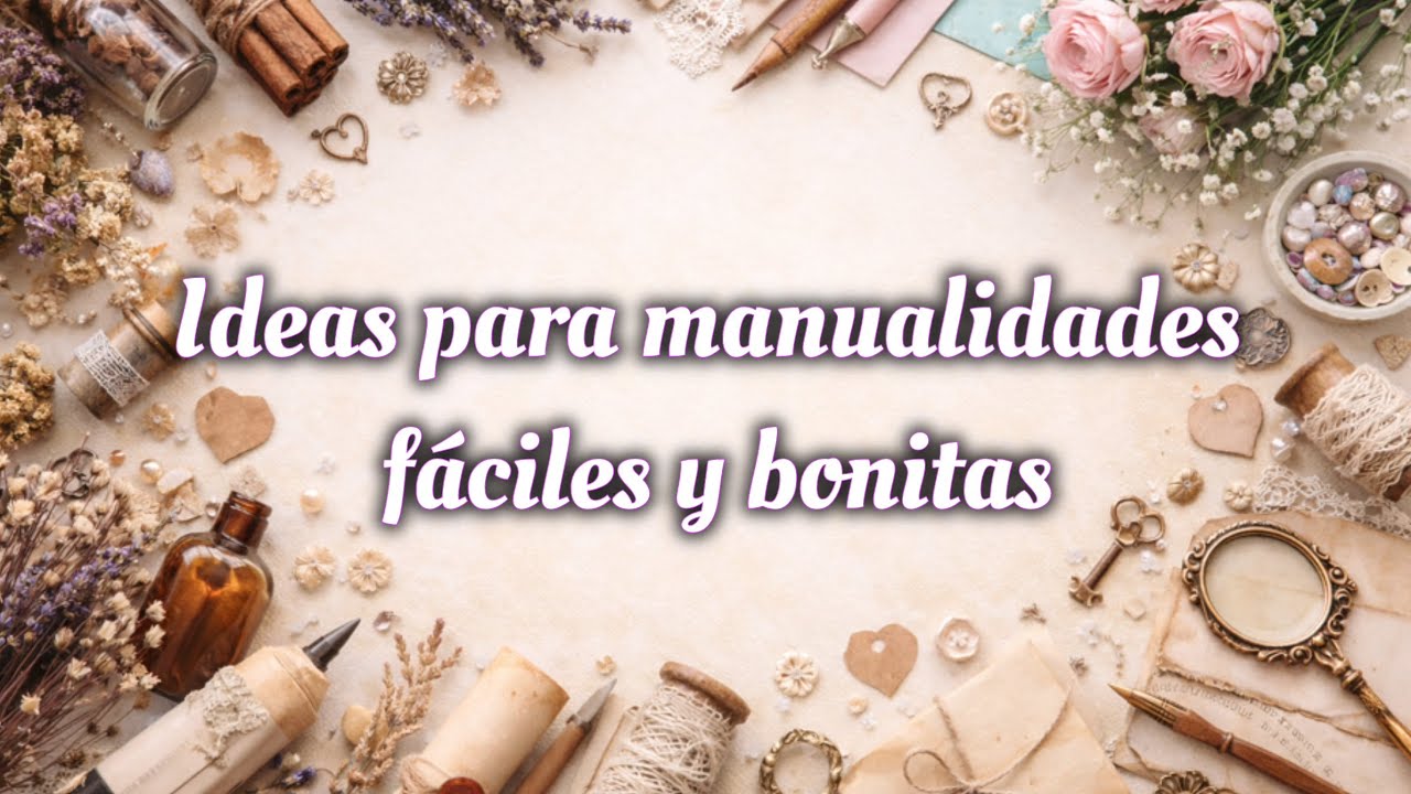 Ideas para manualidades fáciles y bonitas