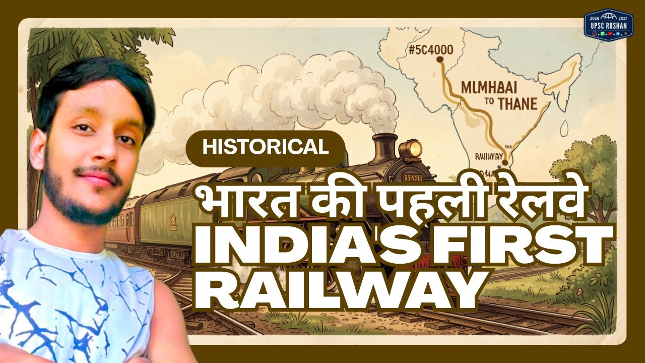 भारत की पहली ट्रेन 🚂 | India’s First Railway | Mumbai to Thane 1853 ...