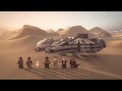 A detailed look at the Lego Kessel Run Millennium Falcon with Minifigure Animation from Star Wars So. 