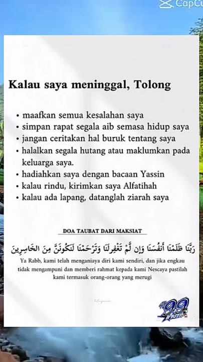 Selalu ingatkan diri kita akan kematian