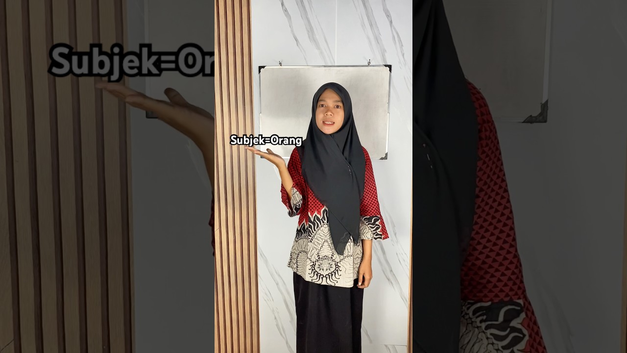 Subjek Predikat Objek (S-P-O) #bahasaindonesia #subjek #predikat #objek #kelas2