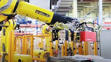 Loading Guidance of Press Parts by ALSONTECH 3D Vision and Fanuc robot