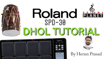 DHOL Octapad spd-30 Tutorial , Volume -3  By Herun Prasad Delhi India