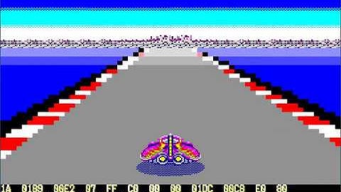 PC Engine video effect test (SNES Mode 7 like a Nintendo F-ZERO)