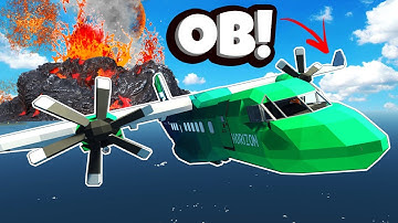 My Friend Tried to CRASH Our Plane into a VOLCANO in Stormworks!
