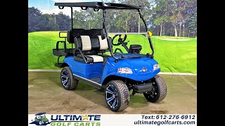 Evolution EV Blue Street Legal Classic 4 AC Plus Lithium Golf Cart