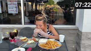 5LBS OF THE BEST BURGER CHALLENGE EVER!! at Maggios in Pennsylvania!! #RainaisCrazy