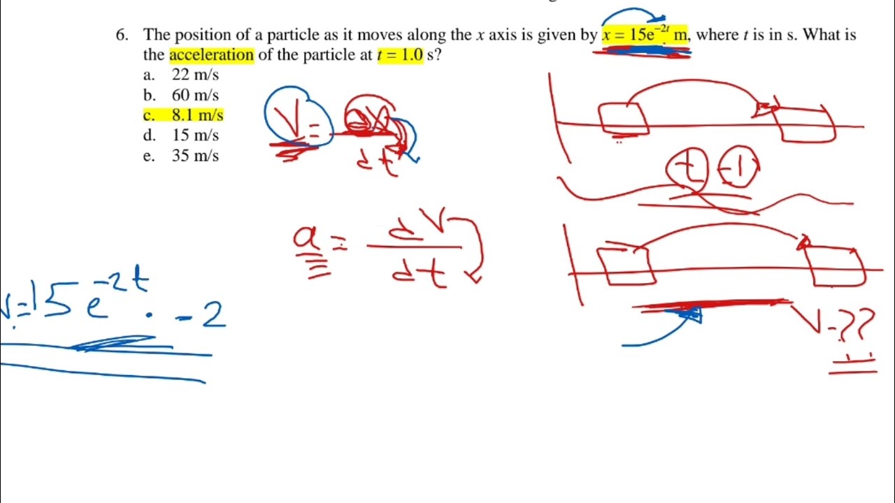 تطوير مهارات الحل الرياضي | ليه اشتقاق الإزاحة مرتين بيدّي تسارع؟