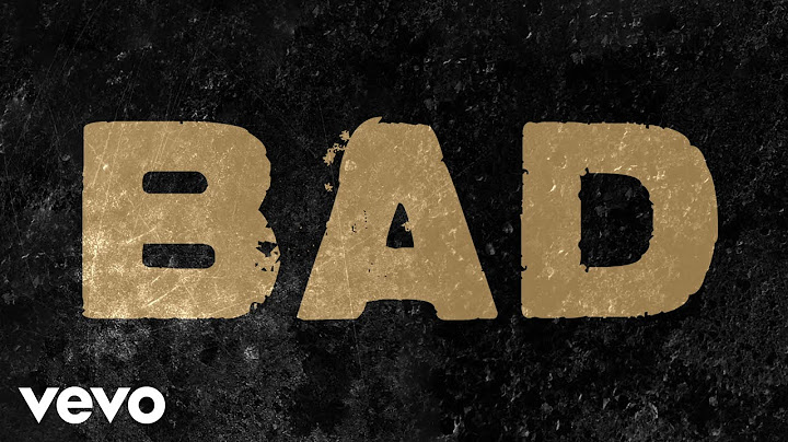Bad Lyric Video version - Lyric Video performance video thumbnail