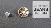 How to attach jeans buttons - YouTube