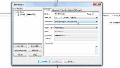 Install and  configure FileZilla FTP client