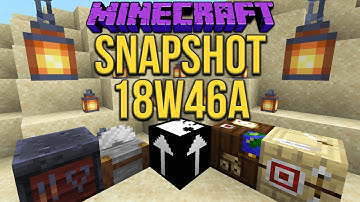 Minecraft 1.14 Snapshot 18w46a Mystery Jigsaw Block & Lanterns!