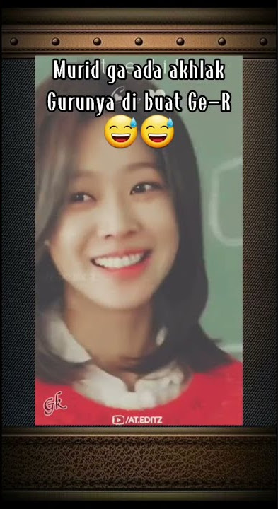 viral tiktok,murid suka sama gurunya || murid ga ada akhlak gurunya di buat ge_r