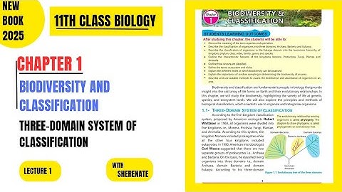 11th class New biology book 2025|| Three-domain system of classification|| chapter 1