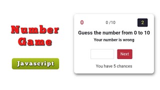 Javascript number guessing game