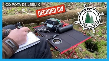 Slow Decoded CW POTA Activation - Listen And Learn