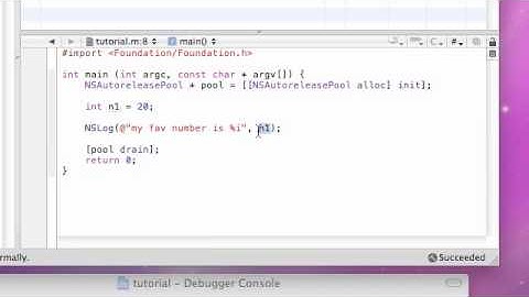 Objective C Programming Tutorial - 3 - Variables