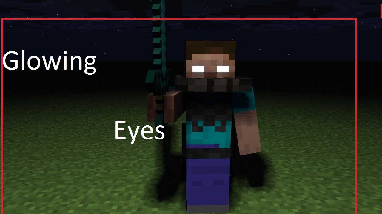 (Mine-Imator Object) Mutated Herobrine With Glowing Eyes - YouTube